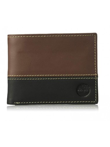 [全新3摺] Timberland Men's Hunter Color-Block Wallet - Deep Brown / Black